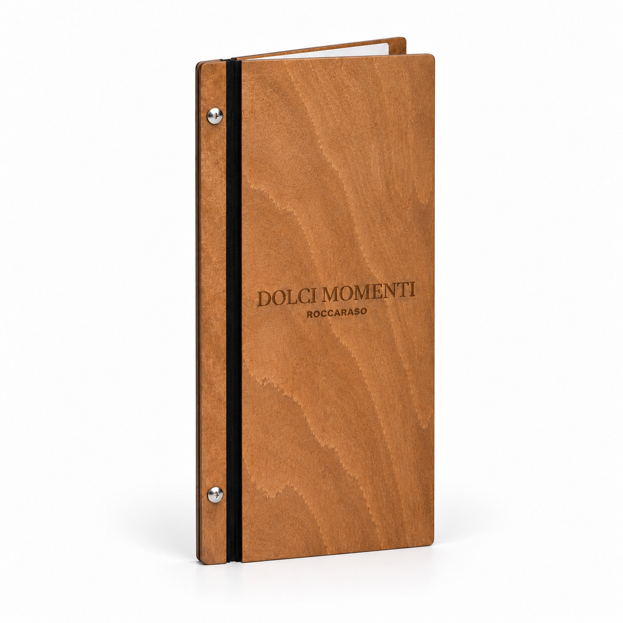 Weinkarte aus Holz – Personalisiert mit Ihrem Logo