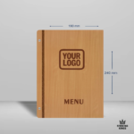 Speisekartenhülle aus Holz A5 personalisiert – Restaurant, Bar, Hotel | Gastro – Bild 9
