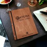 Speisekarte aus Holz personalisiert, Restaurant, Bar, Hotel – Gastronomie DIN A4