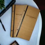 Slim Holz-Menümappe – Mit Logo Gravur nach Wunsch