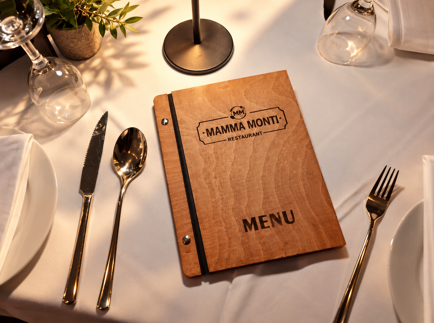 Mamma Monti Restaurant Menu Tabletop