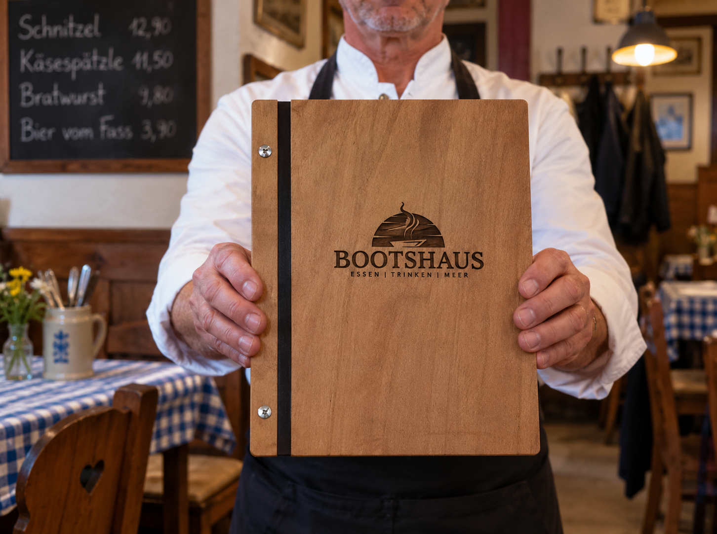 Rustic Bootshaus Menu Presentation